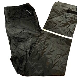 Performance Cycling Wear -Large-Waterproof Rain Pants Black Size L Nylon unisex